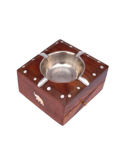 wooden cigar ashtray with drawer - 15912387 - Very Small Image - 1