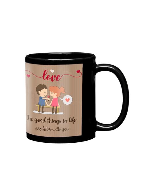 lof valentine gifts for your love black coffee mug - 15915031 - Very Small Image - 1