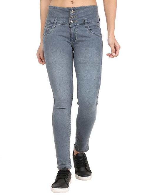 high waist stone washed jeans - 15915802 - Very Small Image - 1