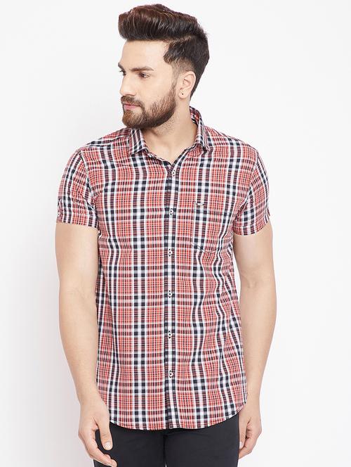 red checkered casual shirt - 15916830 - Very Small Image - 1