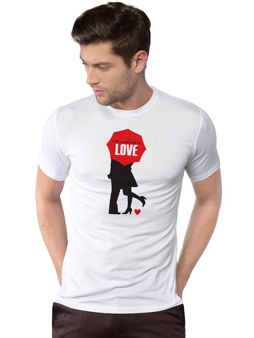 white chest print tshirt - 15919409 - Very Small Image - 1