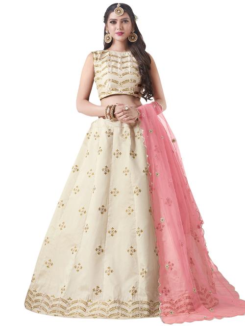 embroidered flared lehenga - 15919841 - Very Small Image - 1