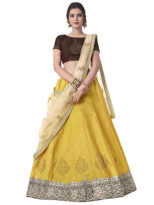 embroidered flared lehenga - 15919846 - Very Small Image - 1
