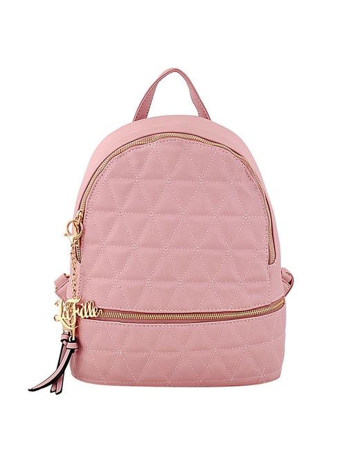 pink leatherette (pu) fashion backpack - 15920284 - Very Small Image - 1