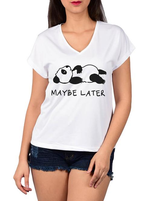 v-neck graphic print tee - 15920464 - Very Small Image - 1