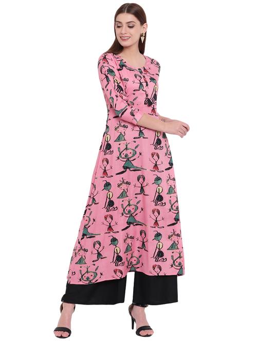 a-line conversational kurta - 15923432 - Very Small Image - 1
