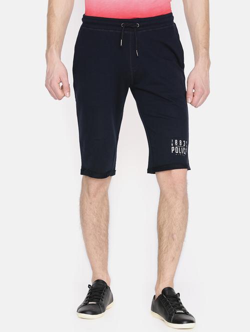 navy blue cotton shorts - 15925506 - Very Small Image - 1
