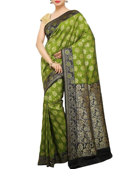 women's self design multi colored saree with blouse - 15925897 - Very Small Image - 1
