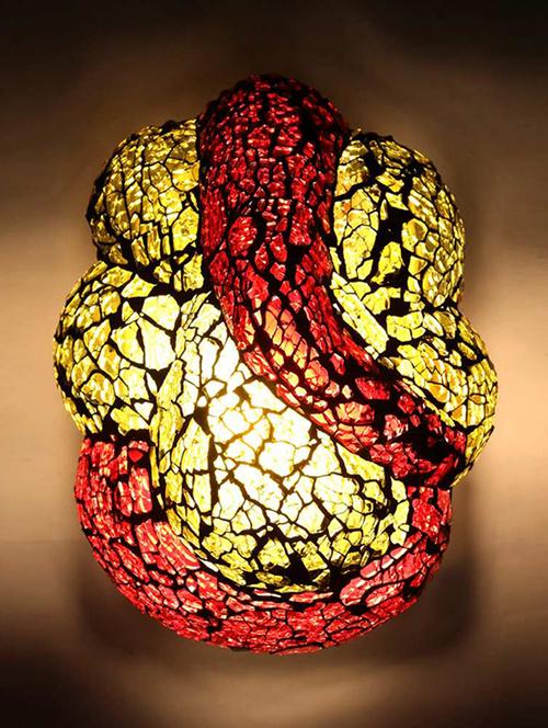 home sparkle led wall light & lamp glass  (multicolour) (10 x 10 x 20 cm) - 15926600 - Very Small Image - 1