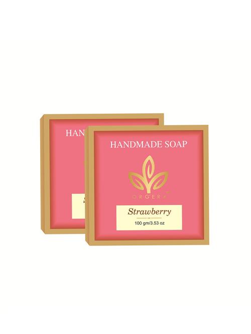 org'era set of 2 strawberry handmade soap - 15926626 - Very Small Image - 1