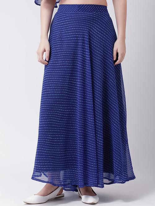 high rise flared skirt - 15933878 - Very Small Image - 1