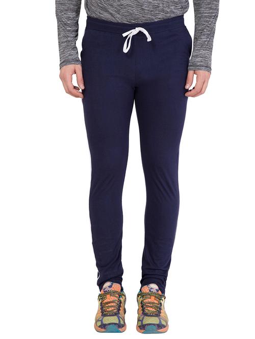 navy blue cotton  ankle length track pant - 15934695 - Very Small Image - 1