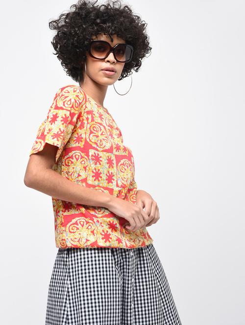 short sleeved blouson top - 15936512 - Very Small Image - 1