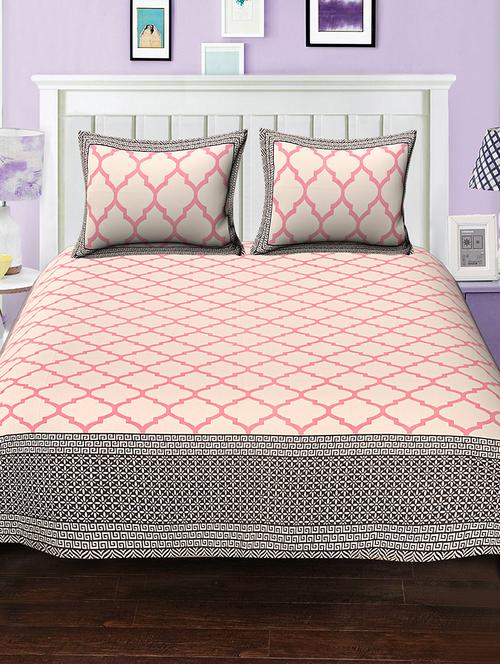 cotton bed sheet with 2 pillow covers - 15936648 - Very Small Image - 1