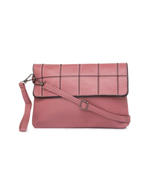 pink leatherette (pu) sling bag - 15939469 - Very Small Image - 1