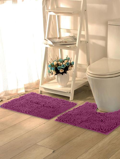 lushomes chenille amethyst thick and fluffy 2200 gsm bathmat - 15940618 - Very Small Image - 1