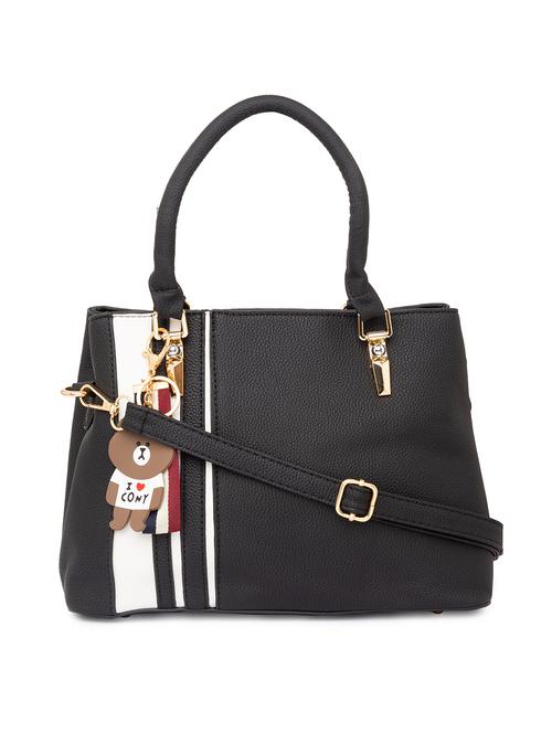 black leatherette (pu) handbag - 15940876 - Very Small Image - 1