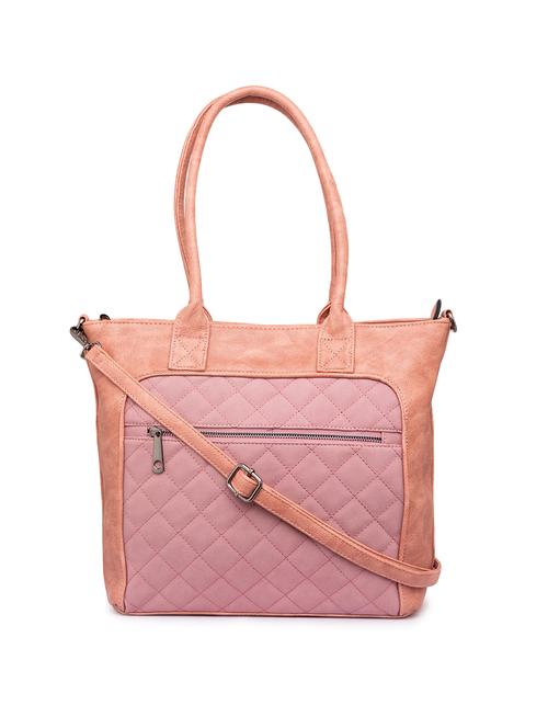 pink leatherette (pu) handbag - 15940881 - Very Small Image - 1