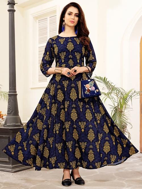 a-line printed kurta - 15942789 - Very Small Image - 1