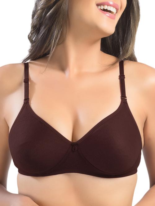 bow patch solid bra - 15946707 - Very Small Image - 1