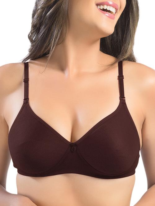 bow patch solid bra - 15946713 - Very Small Image - 1