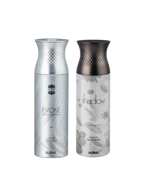 ajmal evokesilverhim & shadowhim deodorants for men pack of 2 - 15949797 - Very Small Image - 1