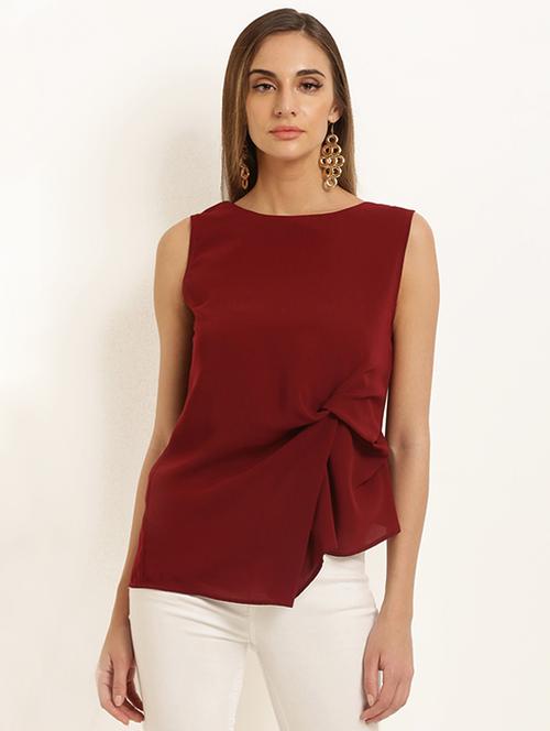round neck asymmetric top - 15951789 - Very Small Image - 1