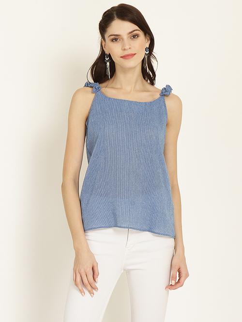 frilled cami neck top - 15951825 - Very Small Image - 1