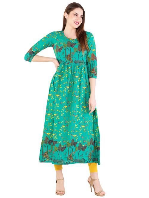 flared printed kurta - 15952989 - Very Small Image - 1