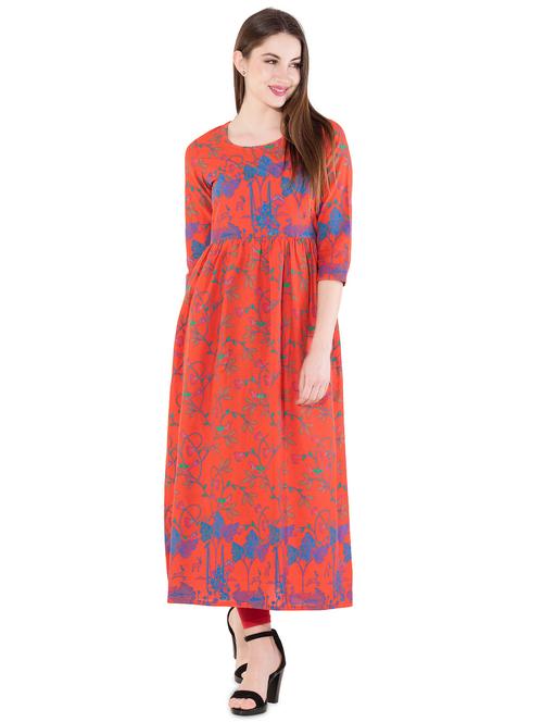 flared printed kurta - 15952995 - Very Small Image - 1