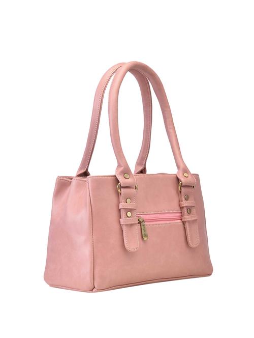 pink leatherette (pu) handbag - 15953713 - Very Small Image - 1