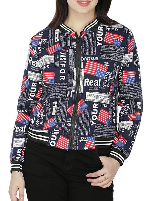 quirky print varsity jacket - 15953949 - Very Small Image - 1