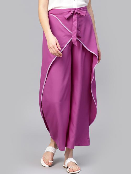 piping detail overlay trouser - 15955064 - Very Small Image - 1