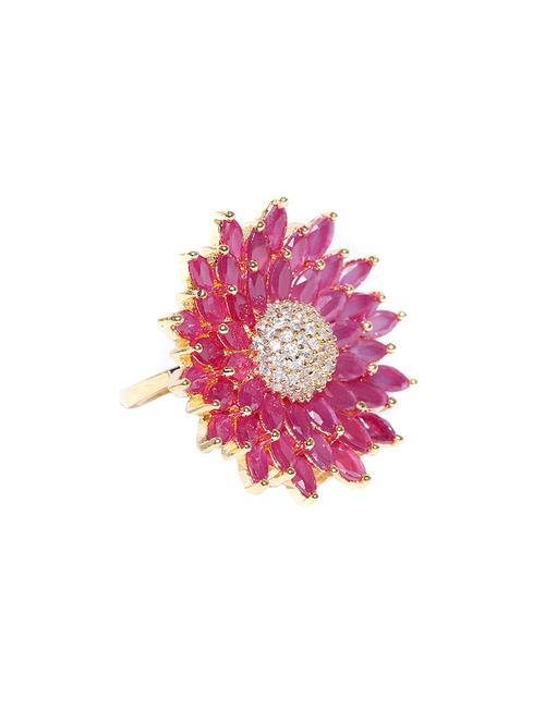 pink brass hand ring - 15956060 - Very Small Image - 1