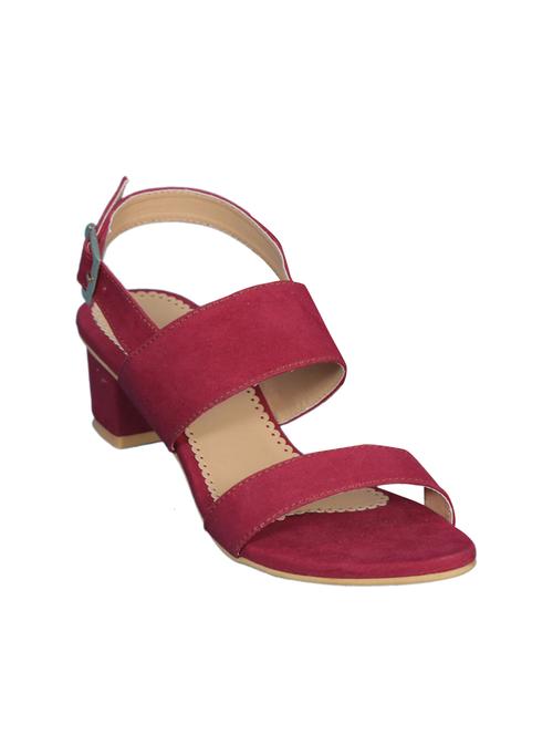 maroon back strap sandals - 15959362 - Very Small Image - 1