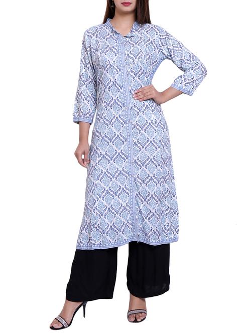 a-line printed kurta - 15963732 - Very Small Image - 1