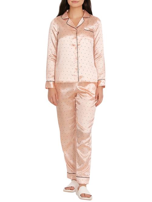 dot print nightwear set - 15966073 - Very Small Image - 1