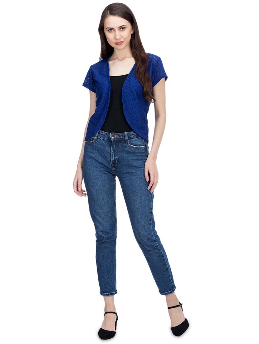 short sleeved laced shrug - 15966366 - Standard Image - 3