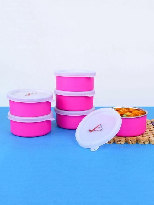   stainless steel small lunch containers (set of 6) - 15966839 - Very Small Image - 1