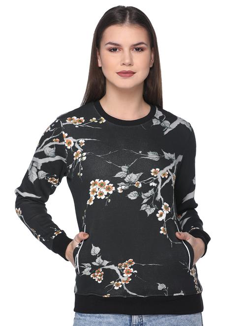 pocket detail floral sweatshirt - 15966880 - Very Small Image - 1