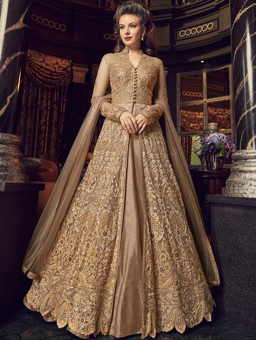 tonal embroidered skirt suit - 15967037 - Very Small Image - 1