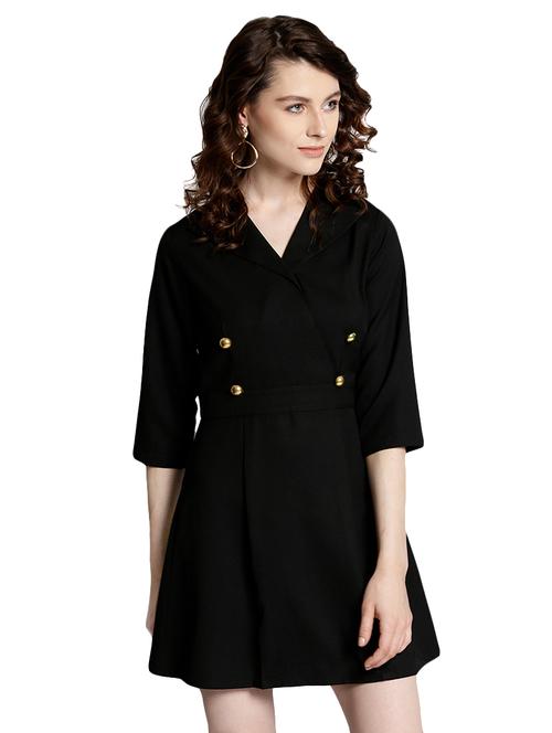 women's coat dress solid dress - 15967842 - Very Small Image - 1
