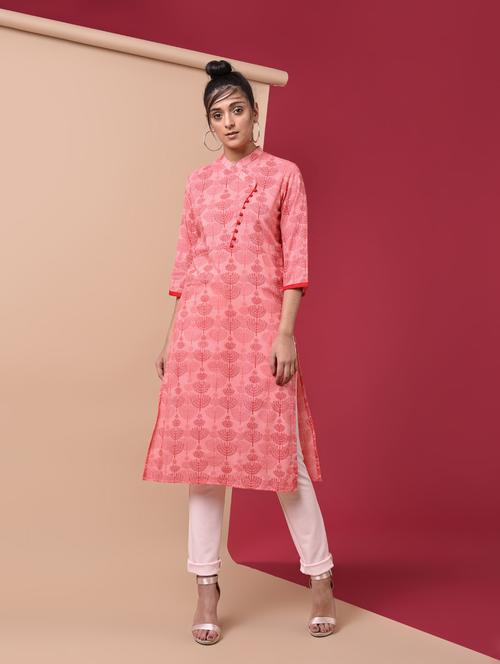 straight printed kurta - 15970030 - Very Small Image - 1