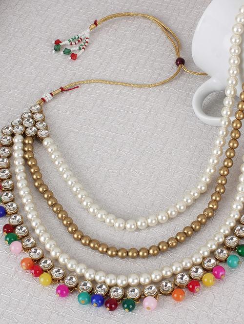 gold brass  necklace - 15970542 - Very Small Image - 1