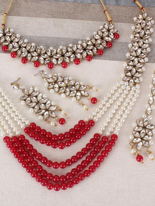 gold brass long necklace - 15970563 - Very Small Image - 1