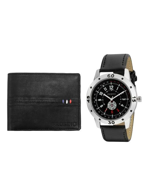round dial analog watch and wallet combo - 15973251 - Very Small Image - 1