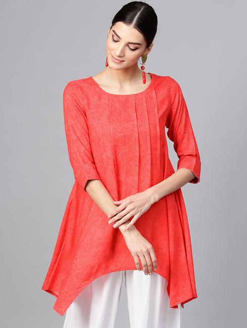 high low printed kurti - 15973539 - Very Small Image - 1