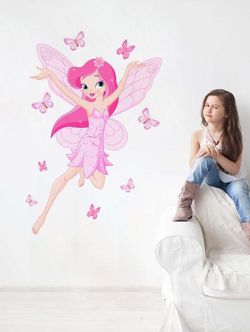 rawpockets wall decals ' angel '  wall stickers (pvc vinyl) multicolour - 15973861 - Very Small Image - 1
