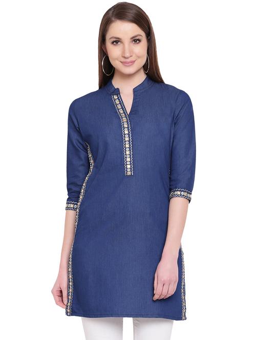 embroiderd straight kurti - 15977287 - Very Small Image - 1