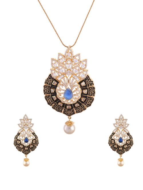 blue gold tone pendant - 15978095 - Very Small Image - 1